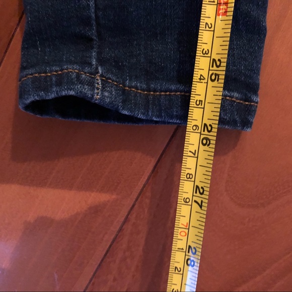 AERO Low rise jegging jeans distressed skinny dark stretch denim Sz 0 - Picture 4 of 5